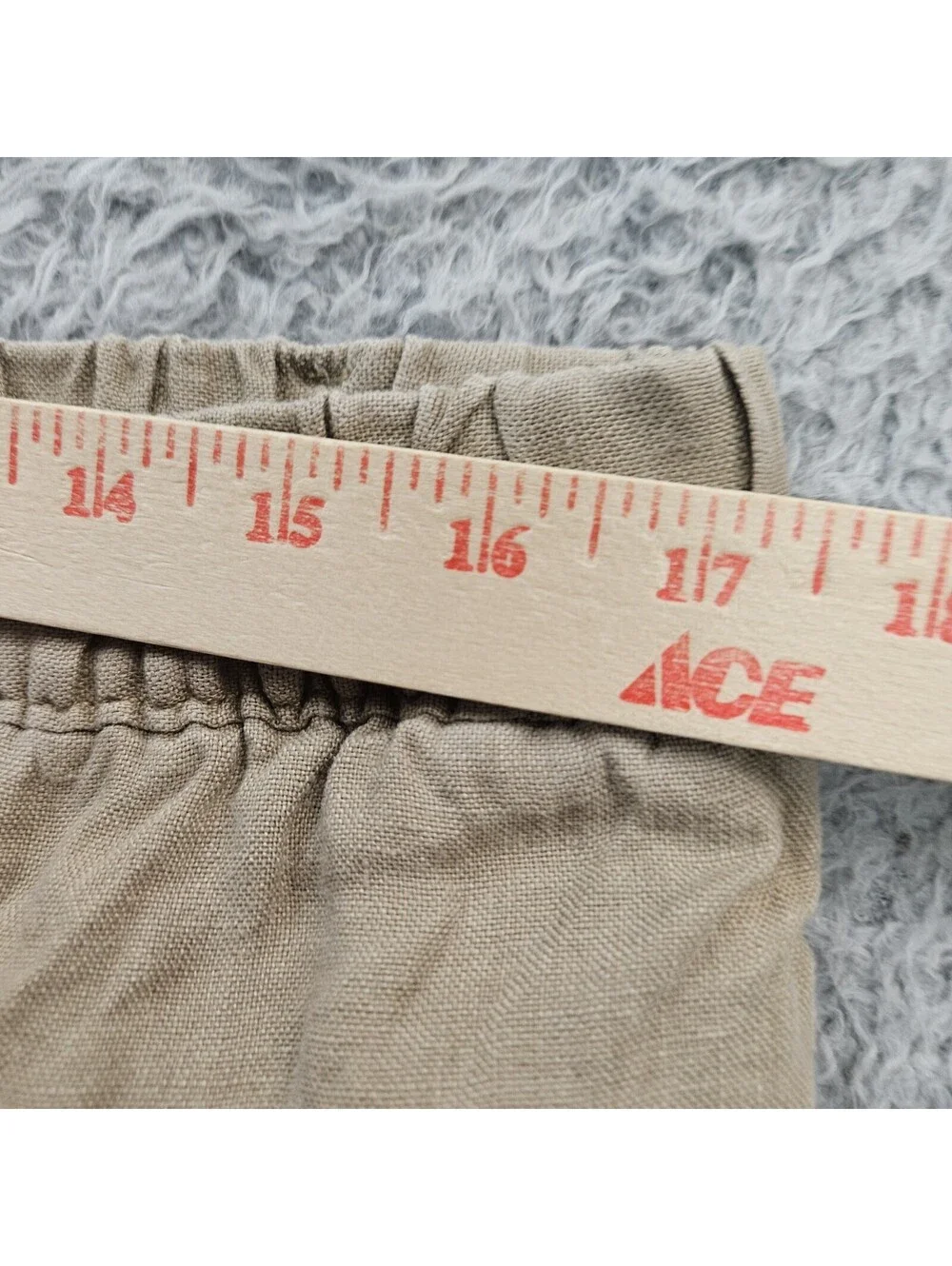 Caribbean Linen Pants Men 38x30 (Fits 34-38x28) Brown Drawstring Straight